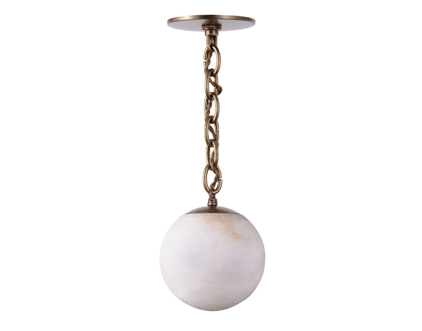 Alabaster Single Pendant – 6"