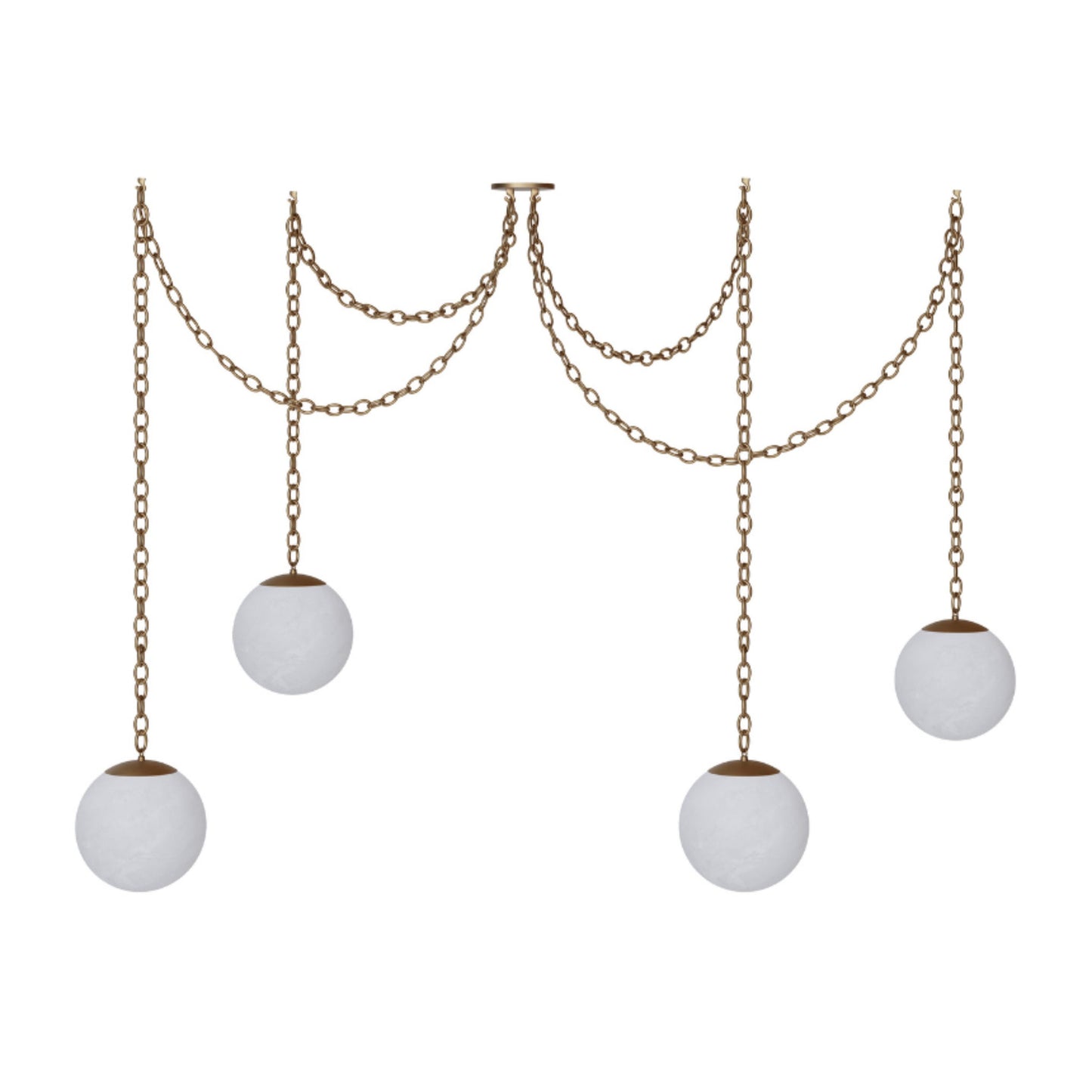 Alabaster 4 Swag Chandelier – 8"