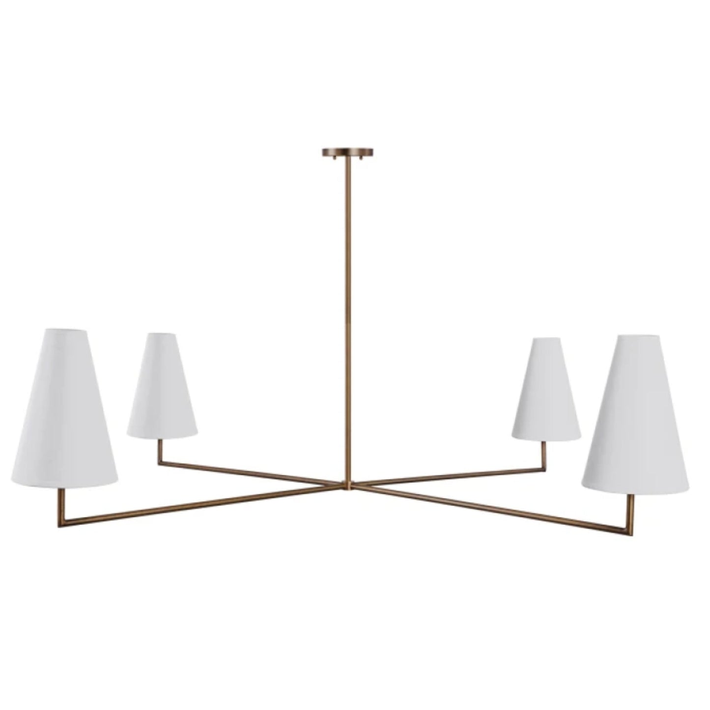 Parker Chandelier – Modern Brass