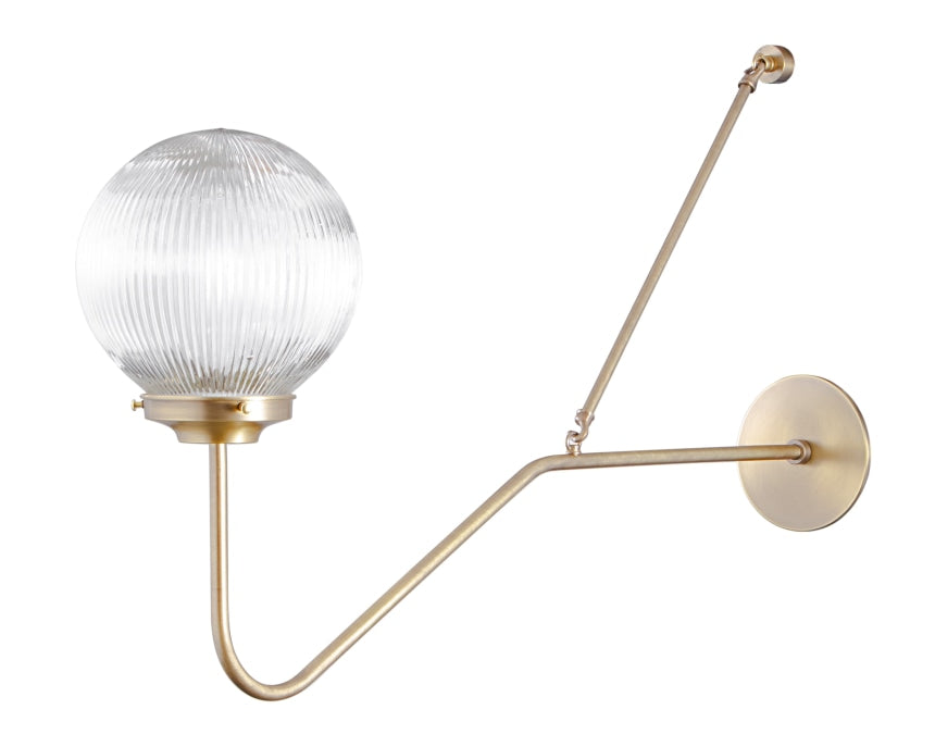 Asher Sconce – RIBBED CLEAR