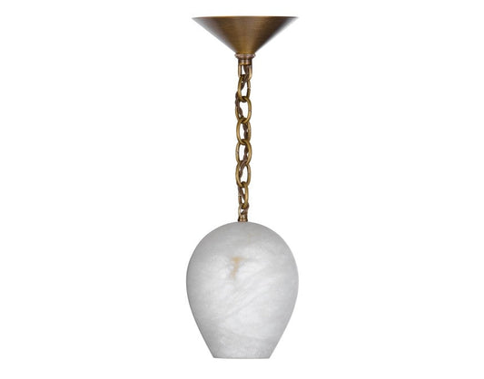 Alabaster Teardrop Pendant – 4"