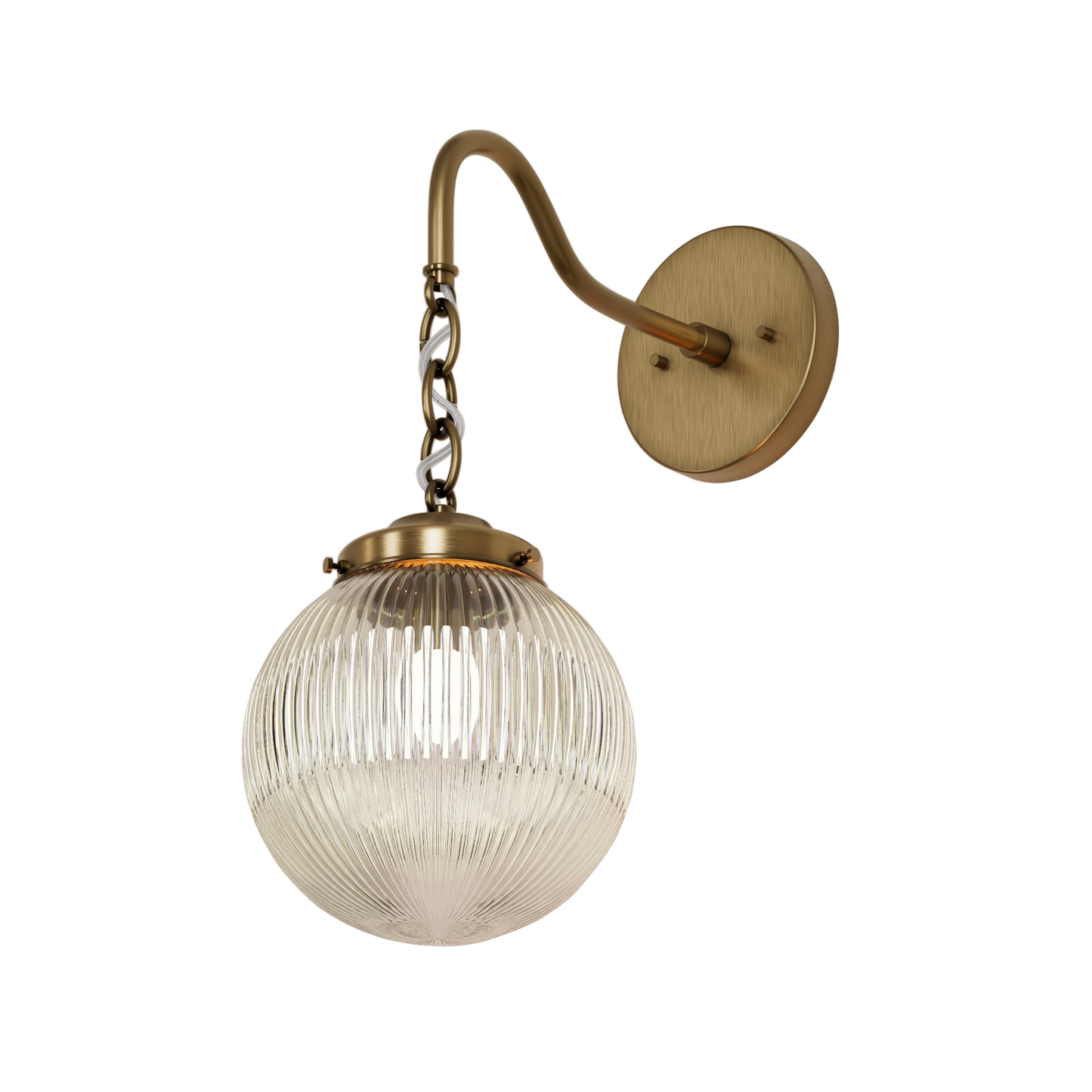 Hayes Single Light Sconce – Antique Brass