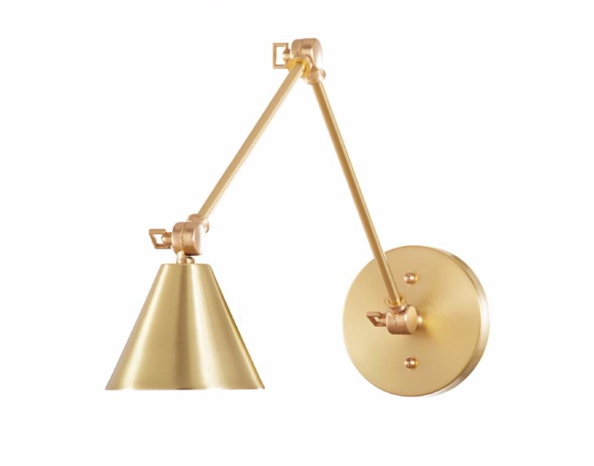Peak Sconce Long – Modern Brass
