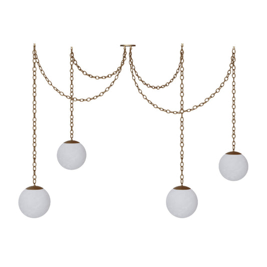 Alabaster 4 Swag Chandelier – 8"