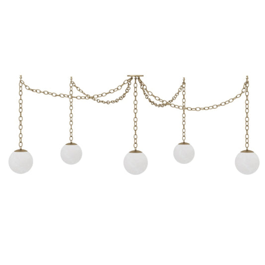 Alabaster 5 Swag Chandelier – 8"