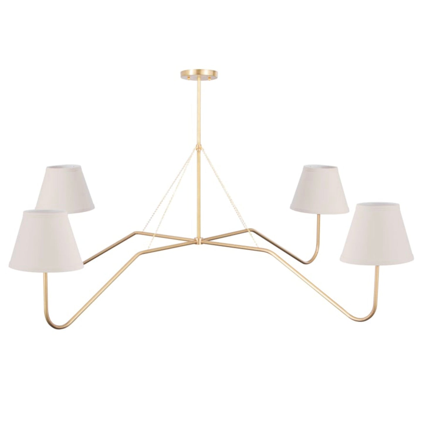 Amelia Chandelier – Modern Brass