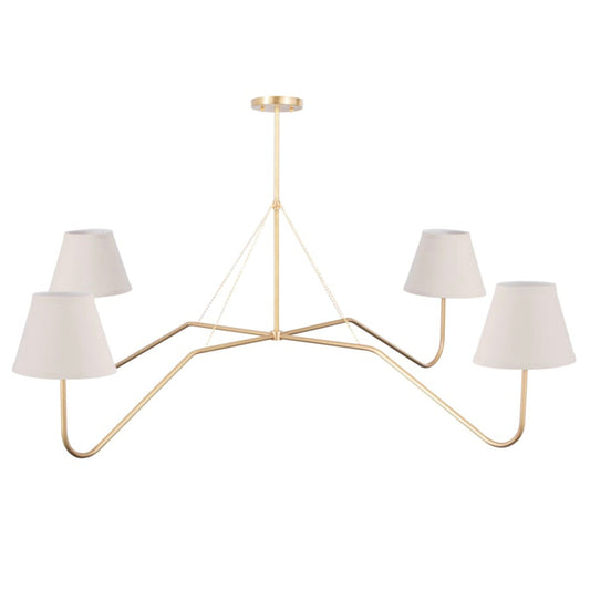 Amelia Chandelier – Modern Brass