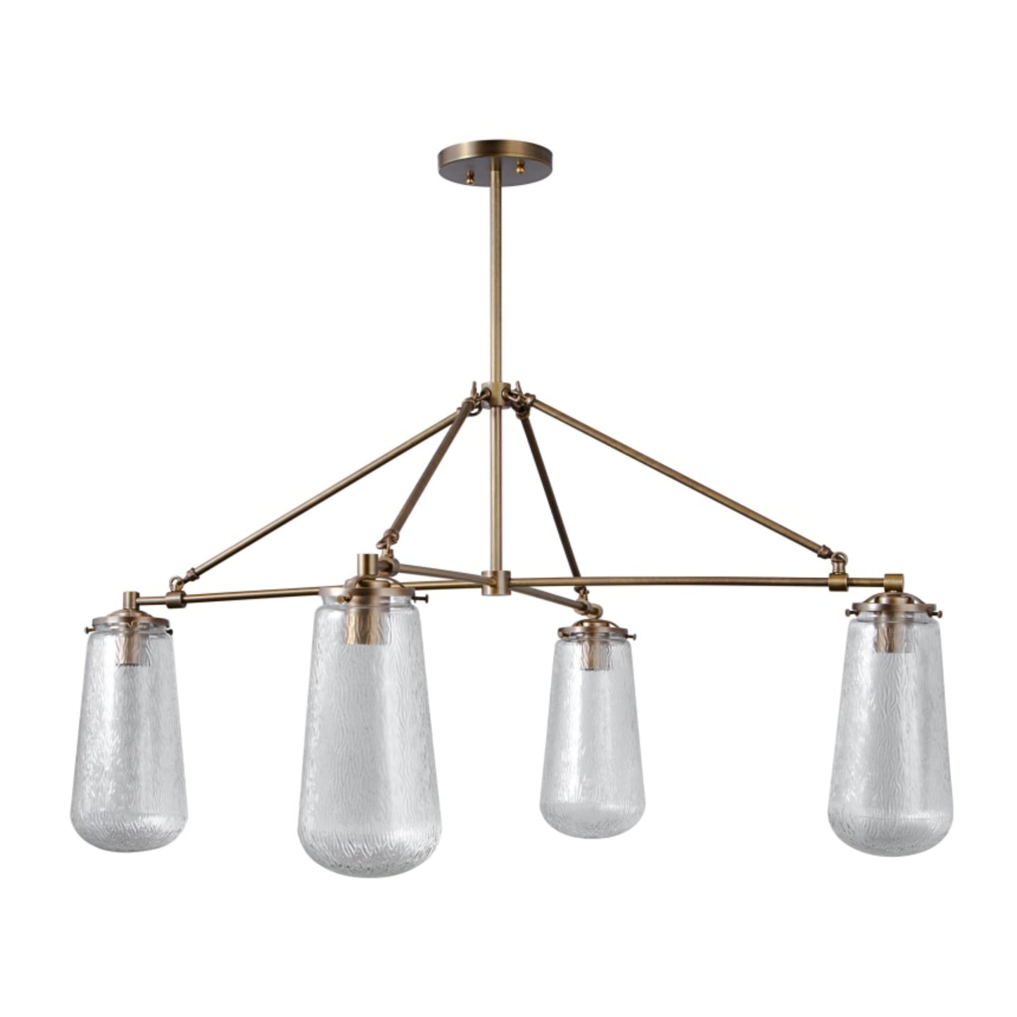 Luna Chandelier – Modern Brass