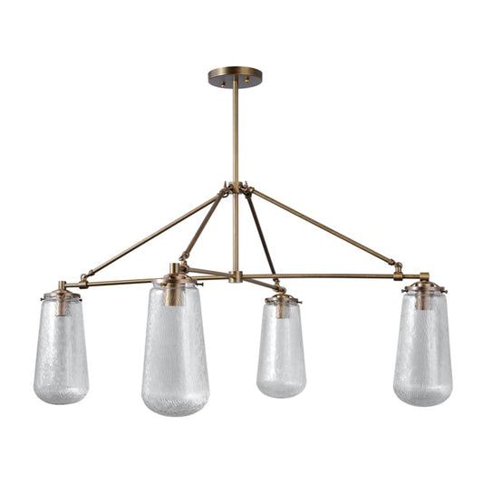 Luna Chandelier – Modern Brass