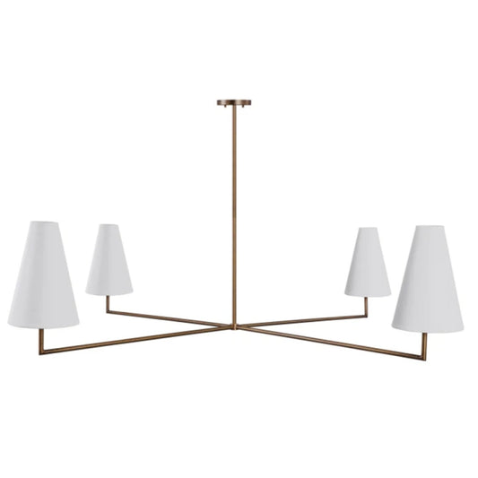 Parker Chandelier – Modern Brass