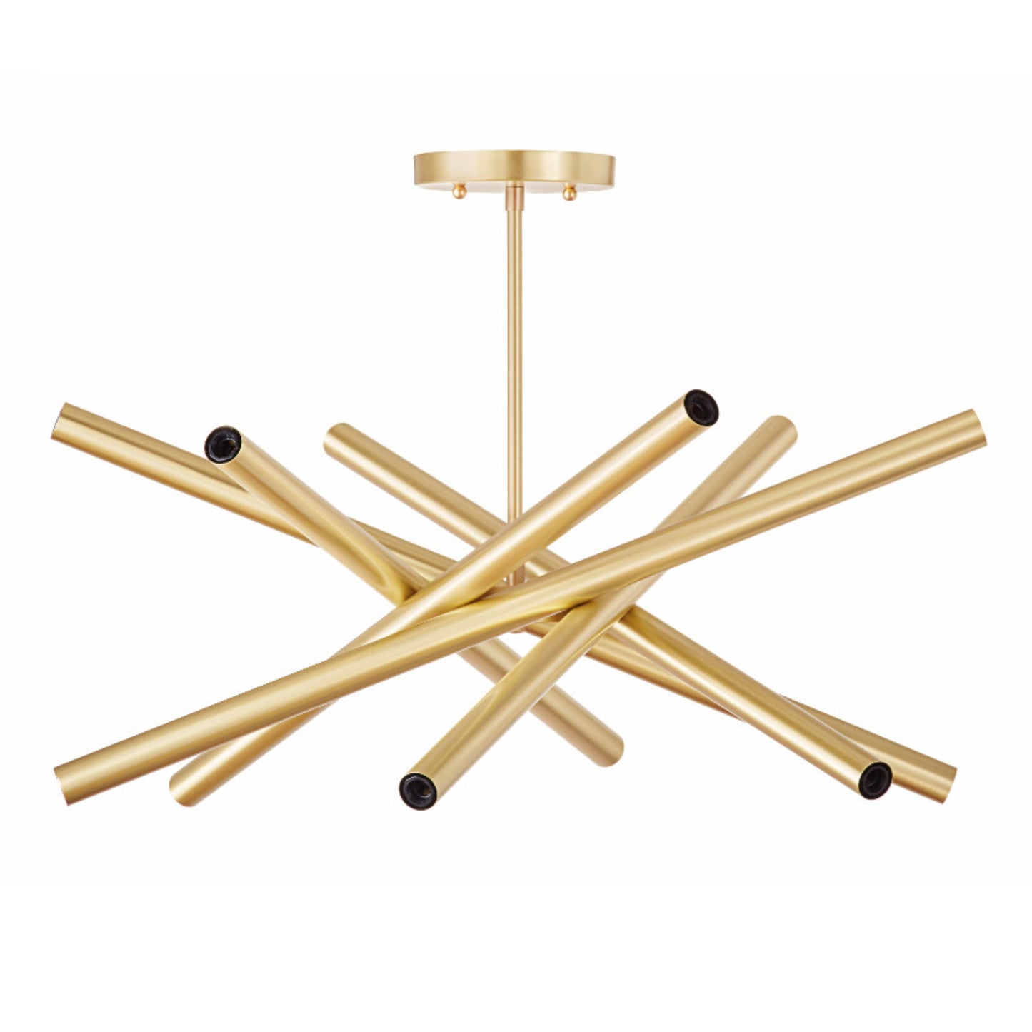Vortice Chandelier Medium – Modern Brass